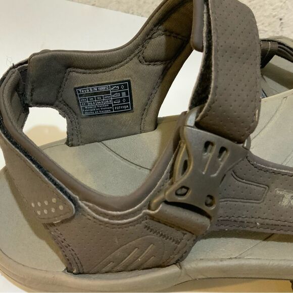 Teva 1006912 Holliway Black Strap Sports Sandals Men Size 11
